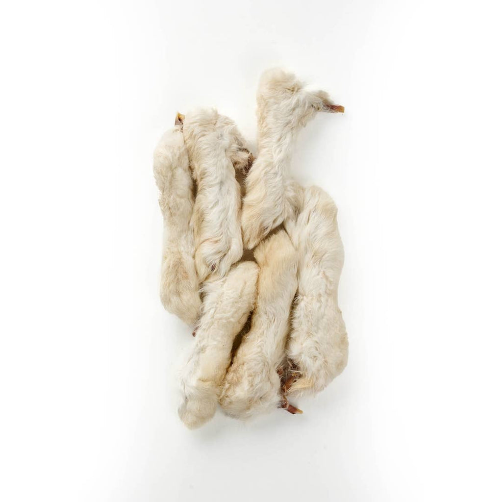 Pattes de lapin avec fourrure