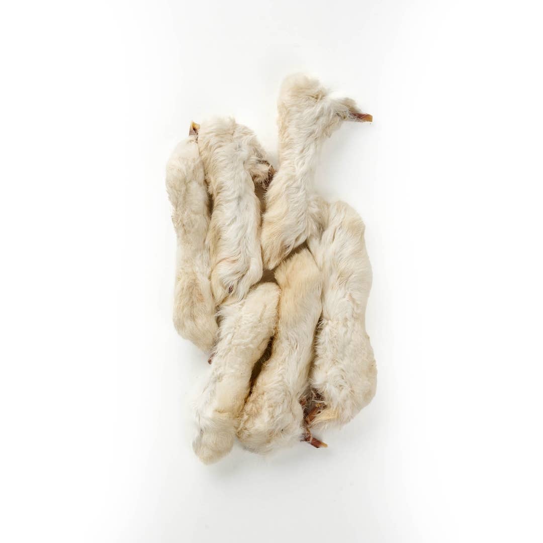 Pattes de lapin avec fourrure